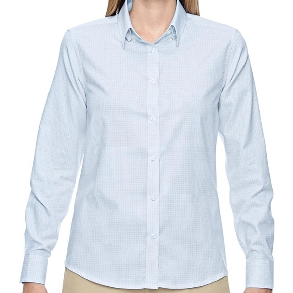 North End Tops - Classic Light Blue Women's Button-Down Shirt